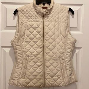 Zara Women’s Cream Quilted Vest